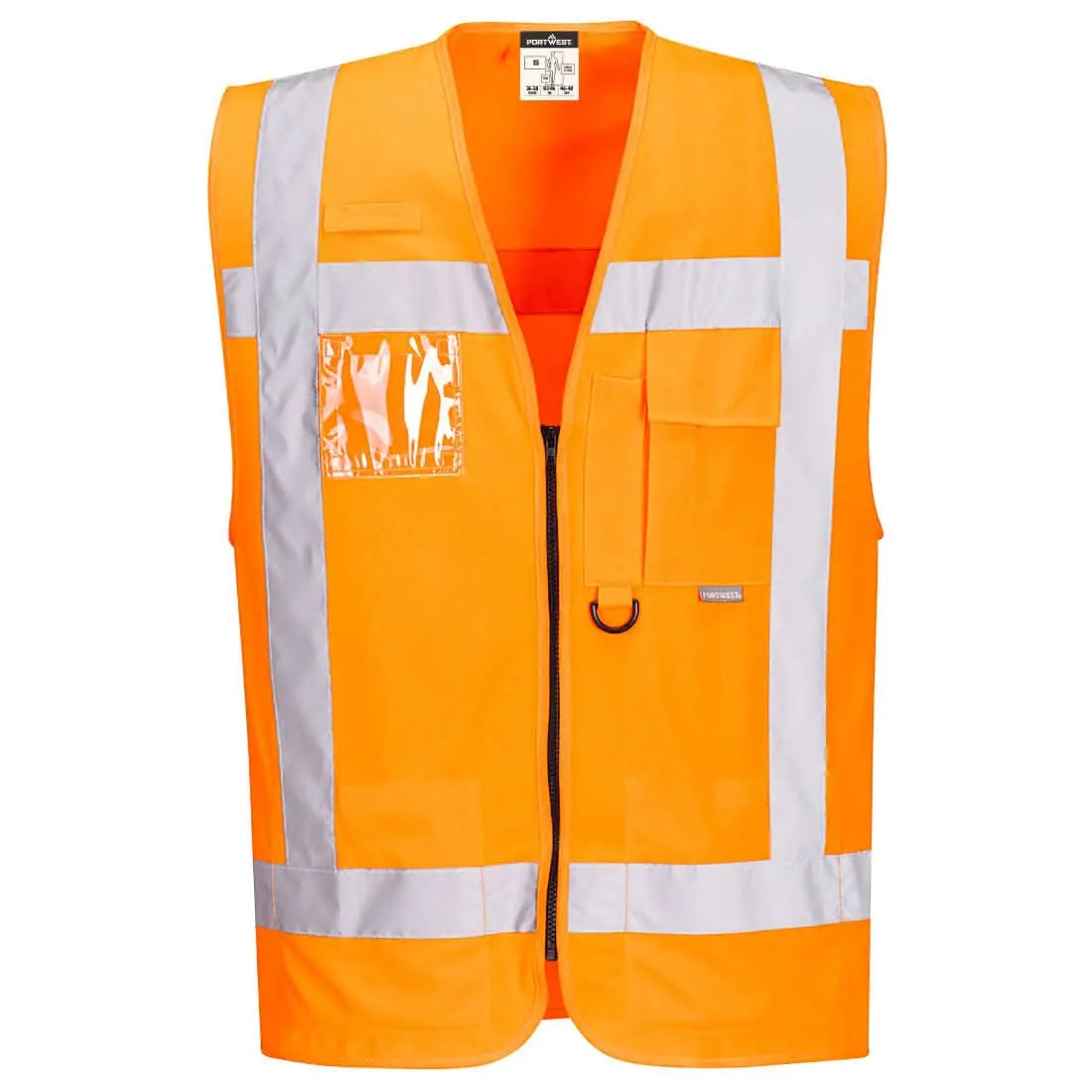 Portwest Rws Hi Vis Executive Vest R476 - Orange - Customisable Hi-Vis Vest