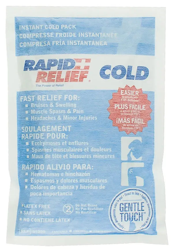 Rapid Relief Rapid Relief Instant Cold Pack Large X Ra35359 - White 9" - Customisable Therapy