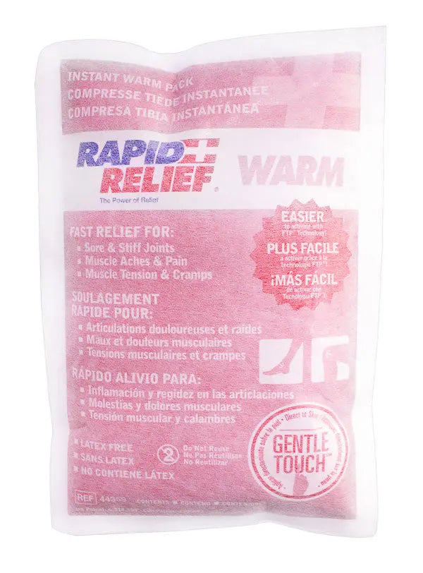 Rapidrelief Rapid Relief Instant Warm Pack Large X Ra44359 - White 9" - Customisable Therapy