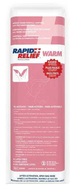 Rapid Relief Rapid Relief Instant Warm Perineal Compress X Ra94640 - White 16" - Customisable Therapy
