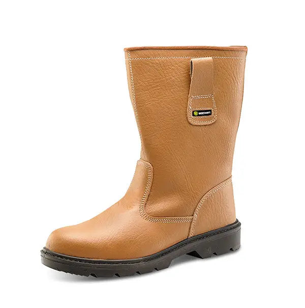 Beeswift Rigger Boot Unlined Rbus - Tan - Customisable Rigger Boots