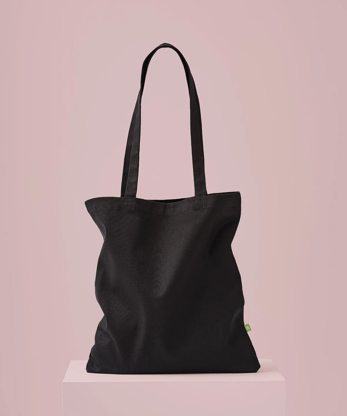 Premium organic canvas shopper long handle