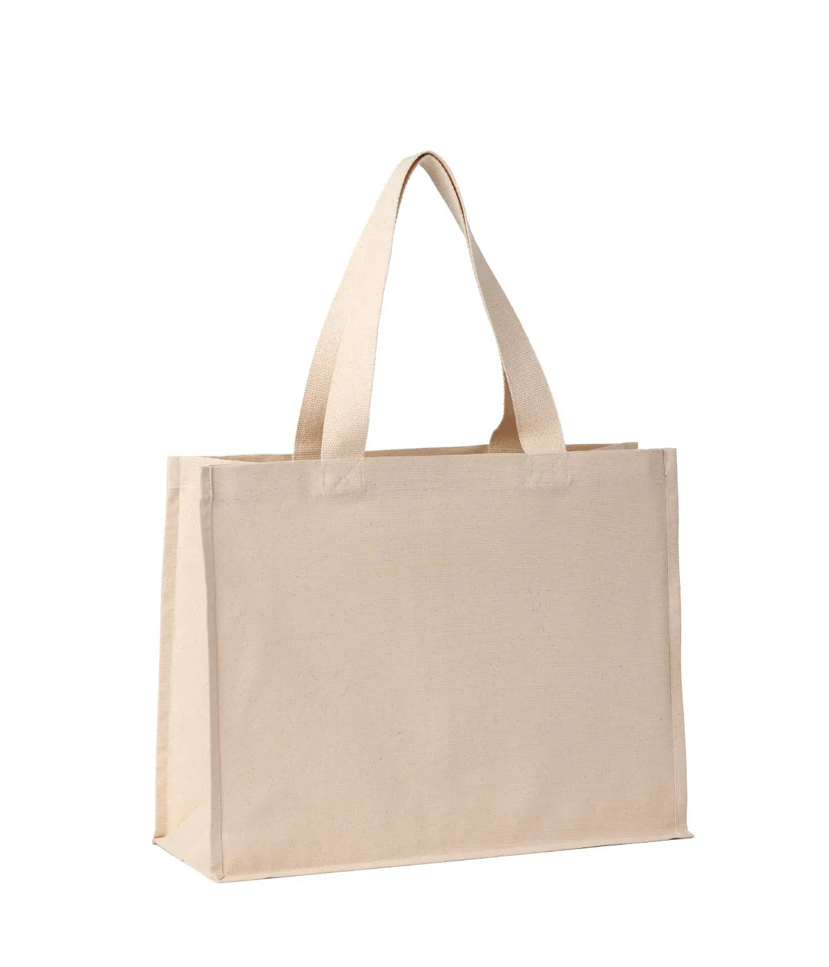 Recycled premium canvas stand-up shopper