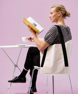 Dakota recycled contrast strap tote
