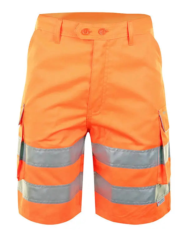 Beeswift Hi Vis Rail Spec Shorts Rss - Orange - Customisable Shorts