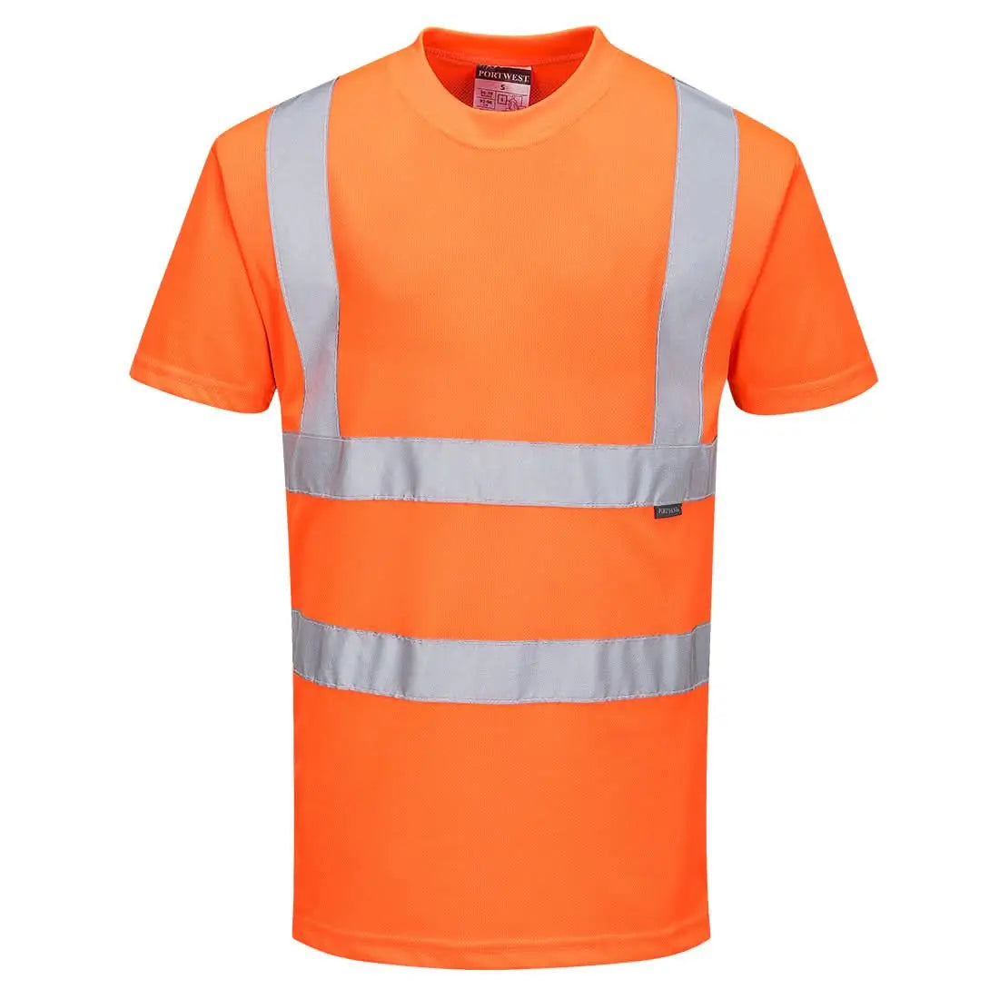 Portwest Hi-vis T-shirt Ss RT23 - Orange - Customisable Hi-Vis T-Shirts