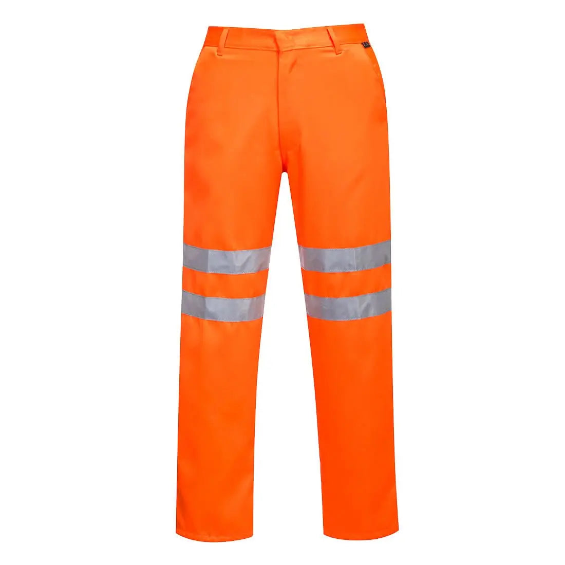 Portwest Hi Vis Polycotton Service Trousers RT45 - Orange - Customisable Hi-Vis Trousers