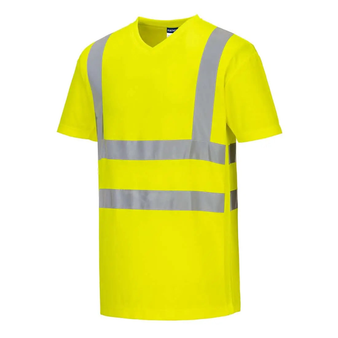 Portwest Hi Vis Cotton Comfort Mesh Insert T Shirt SS S179 - Yellow - Customisable Hi-Vis T-Shirts