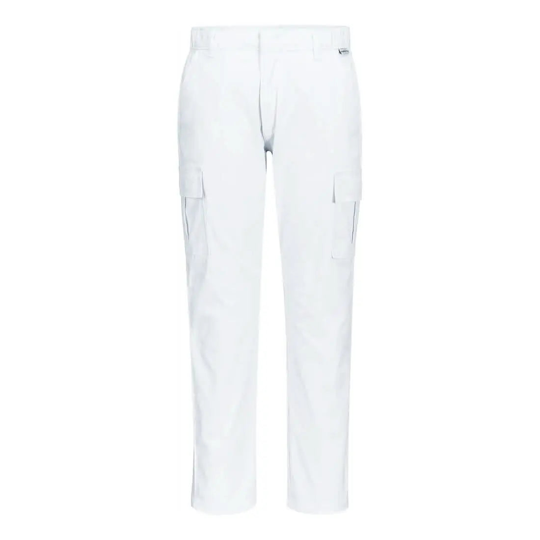 Portwest Wx2 Eco Stretch Slim Fit Combat Trousers S231 - White - Customisable Trousers