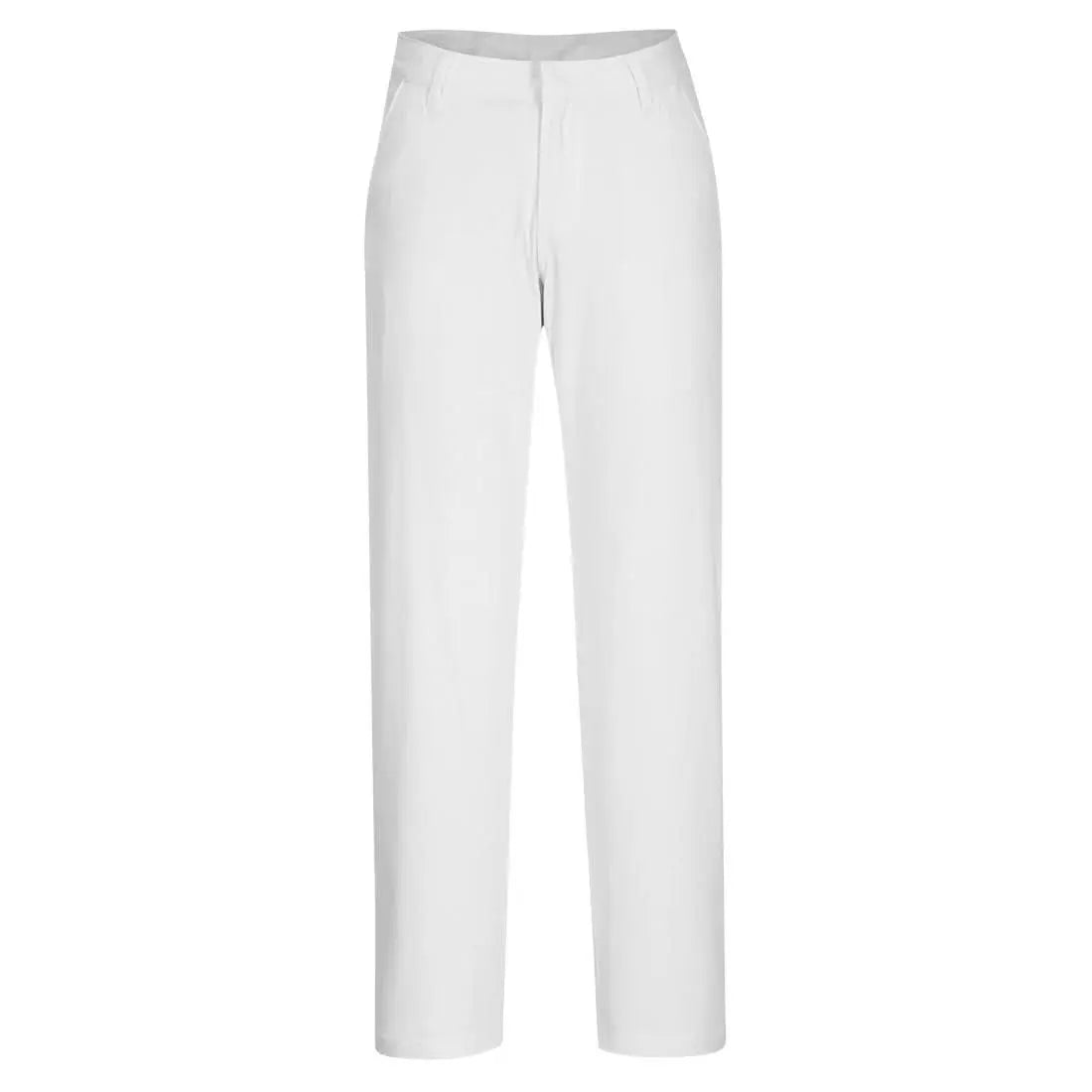 Portwest Wx2 Eco WomenS Stretch Slim Chino Trousers S235 - White - Customisable Trousers