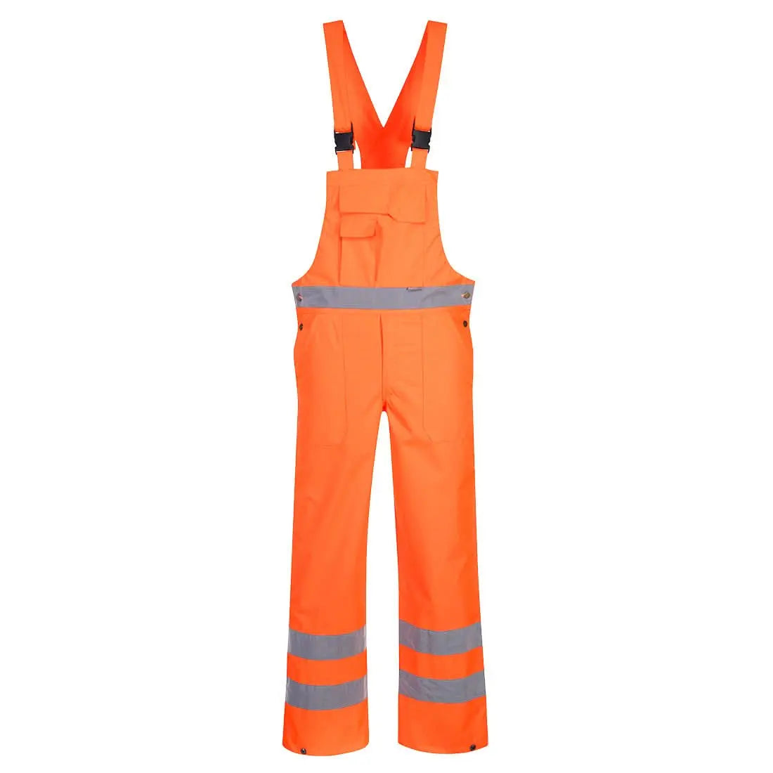 Portwest Hi Vis Breathable Rain Bib And Brace S388 - Orange - Customisable Coveralls