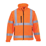 Portwest Hi Vis 2 In 1 Softshell 3L S428 - Orange - Customisable Hi-Vis Jackets