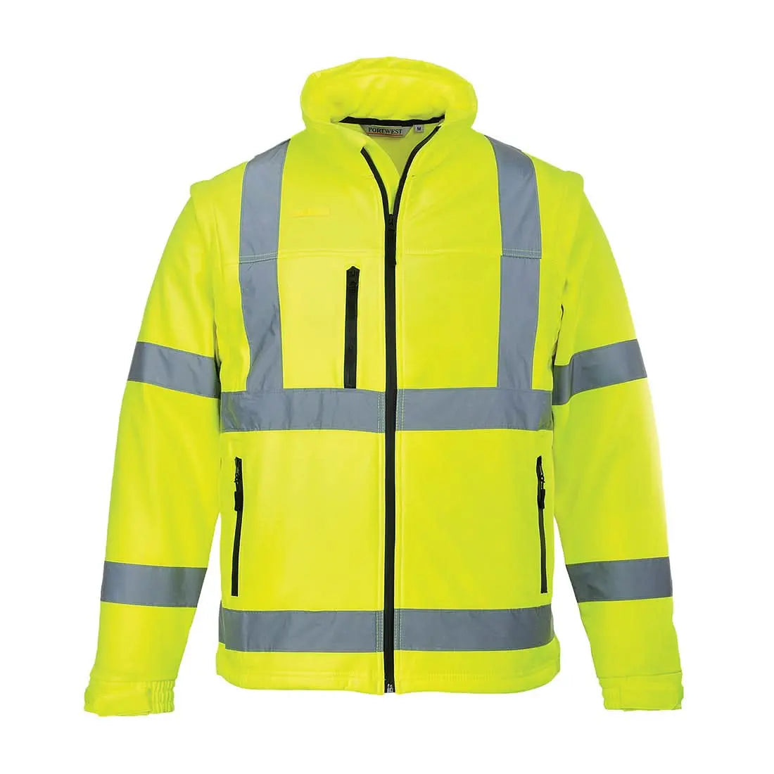 Portwest Hi Vis 2 In 1 Softshell 3L S428 - Yellow - Customisable Hi-Vis Jackets
