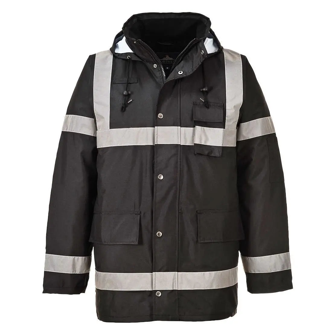 Portwest Iona Lite Traffic Jacket S433 - Black - Customisable Jacket