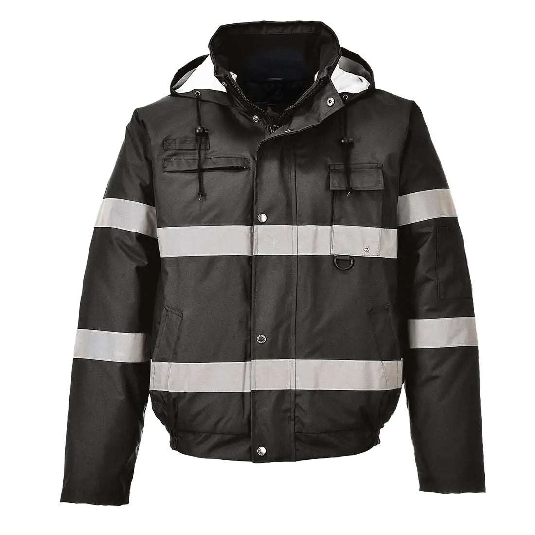 Portwest Iona Winter Bomber Jacket S434 - Black - Customisable Jacket