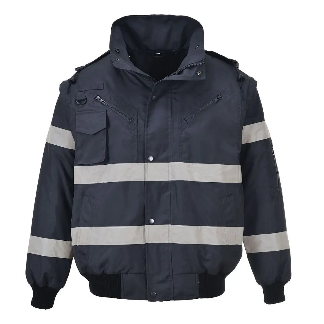 Portwest Iona 4 In 1 Bomber Jacket S435 - Navy - Customisable Jacket