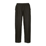 Portwest Classic Rain Trousers S441 - Black - Customisable Trousers