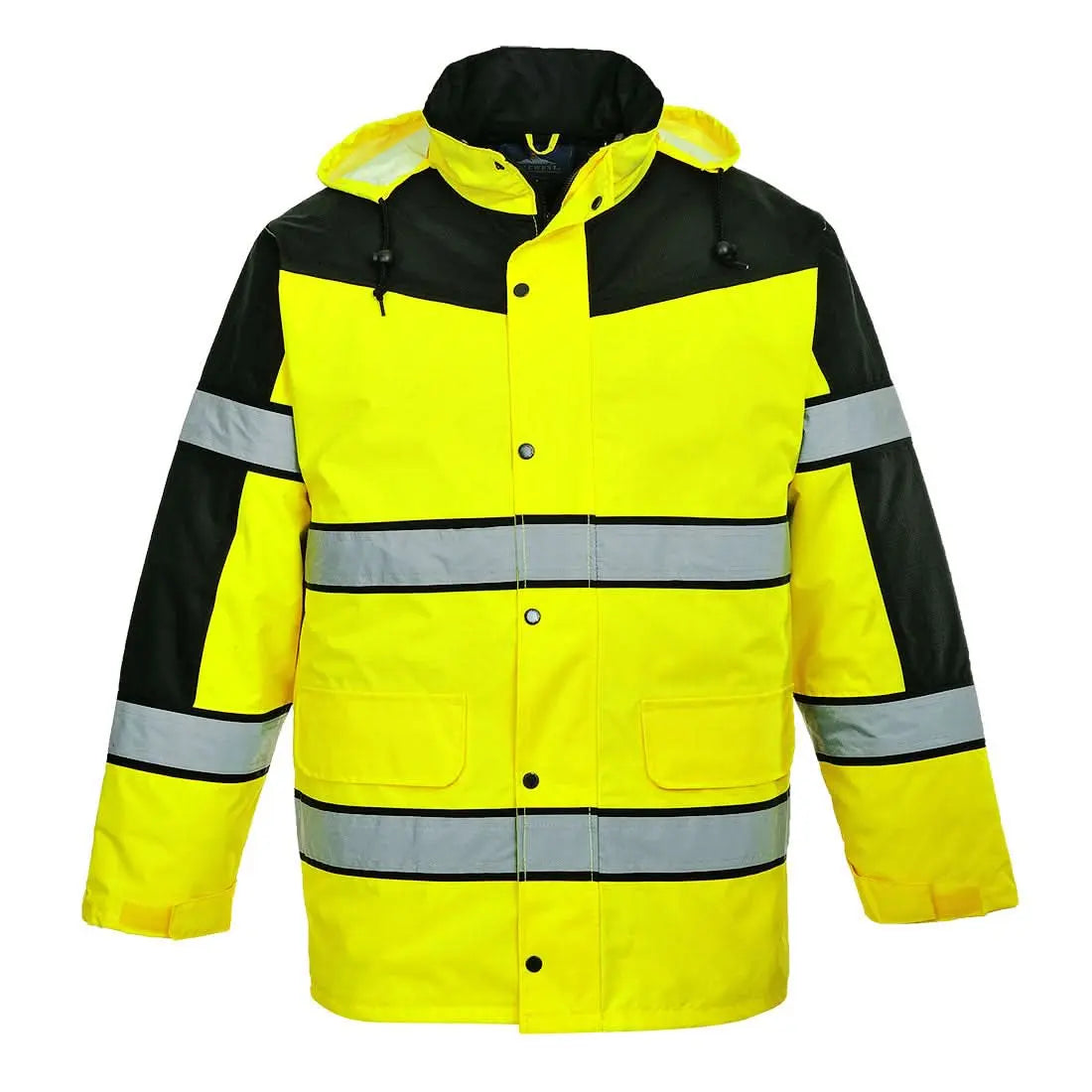 Portwest Hi Vis Contrast Winter Classic Jacket S462 - Yellow - Customisable Jacket