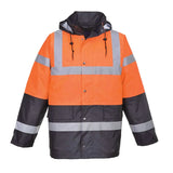 Portwest Hi-vis Contrast Winter Traffic Jacket S467 - Orange - Customisable Jacket