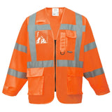 Portwest Hi Vis Executive Jacket S475 - Orange XXXL - Customisable Jacket
