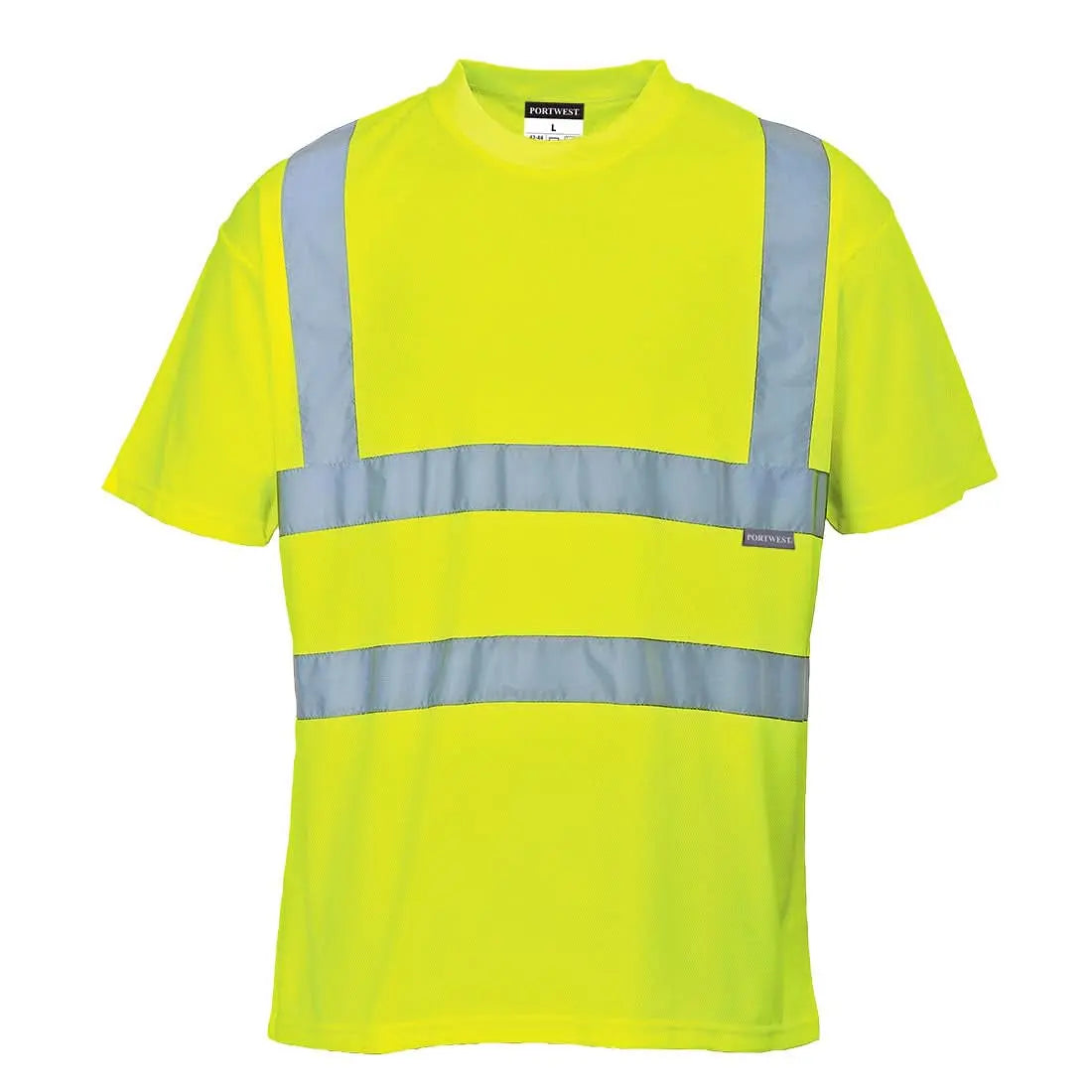 Portwest Hi-vis T-shirt Ss S478 - Yellow - Customisable Hi-Vis T-Shirts