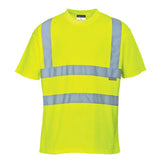 Portwest Hi-vis T-shirt Ss S478 - Yellow - Customisable Hi-Vis T-Shirts