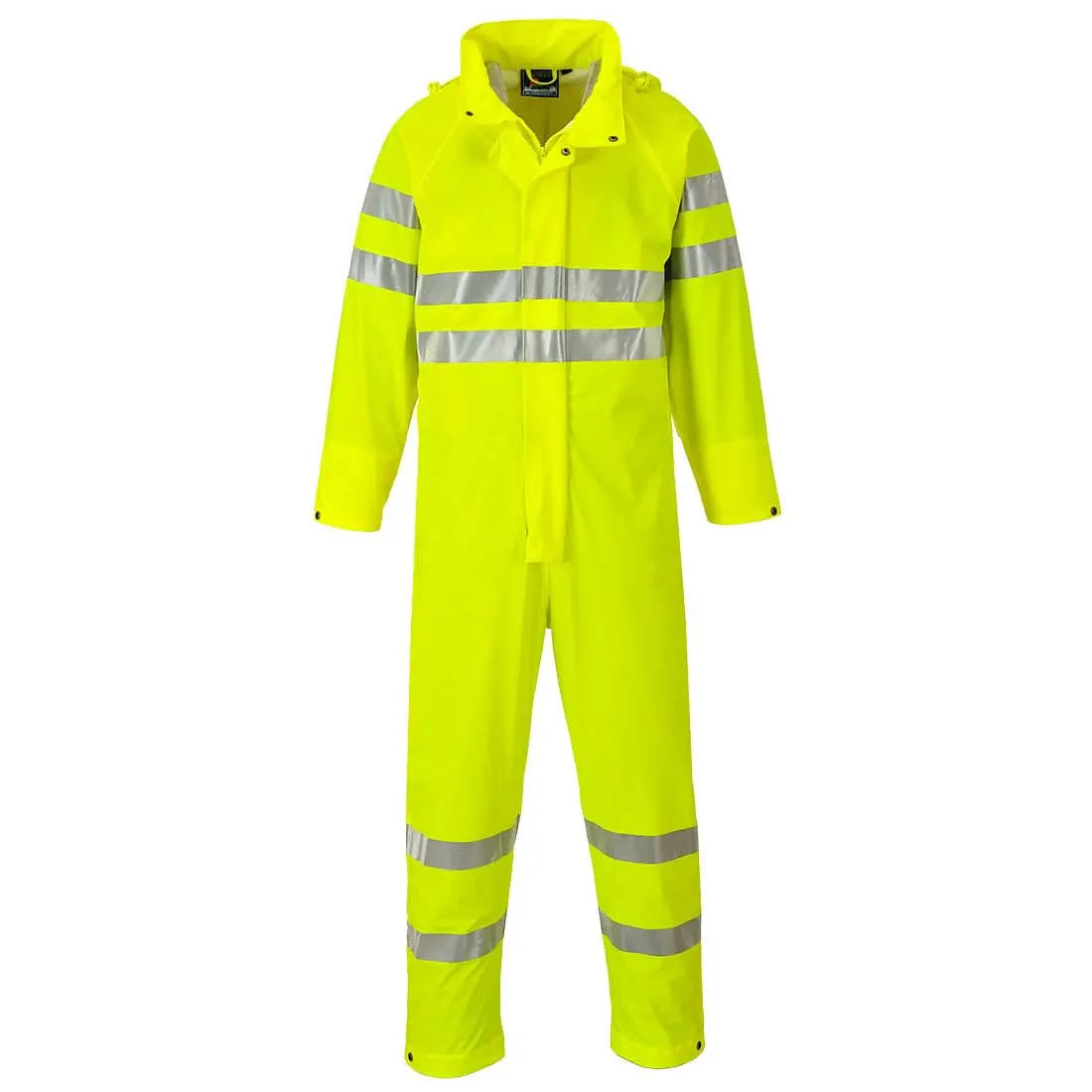 Portwest Sealtex Ultra Hi Vis Rain Coverall S495 - Yellow - Customisable HV Coverall