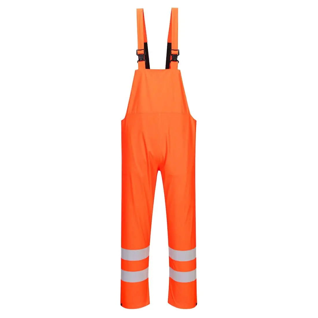 Portwest Sealtex Ultra Hi Vis Rain Bib And Brace s497 - Orange M - Customisable Clothing