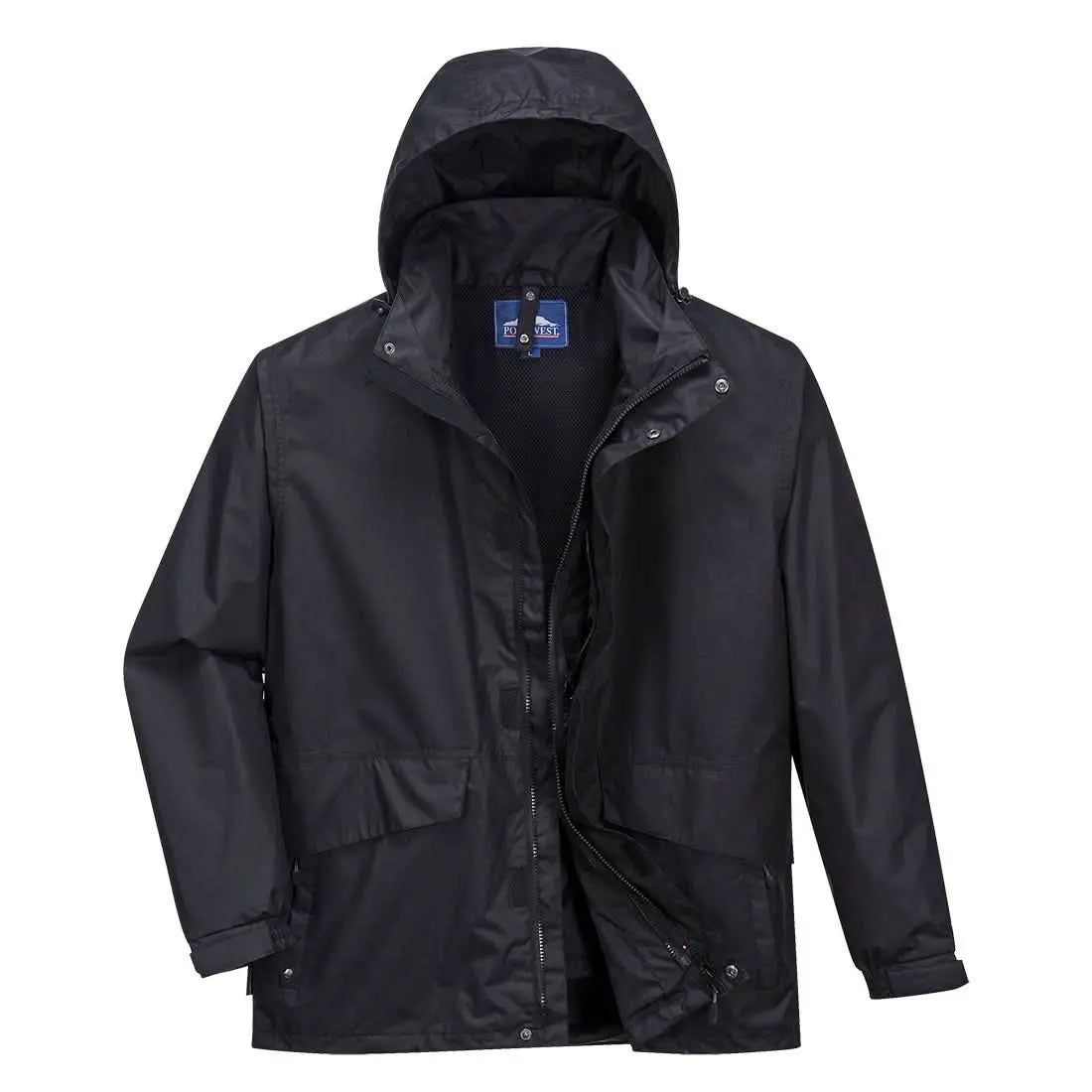 Portwest Argo 3 In 1 Jacket S507 - Black - Customisable Jacket