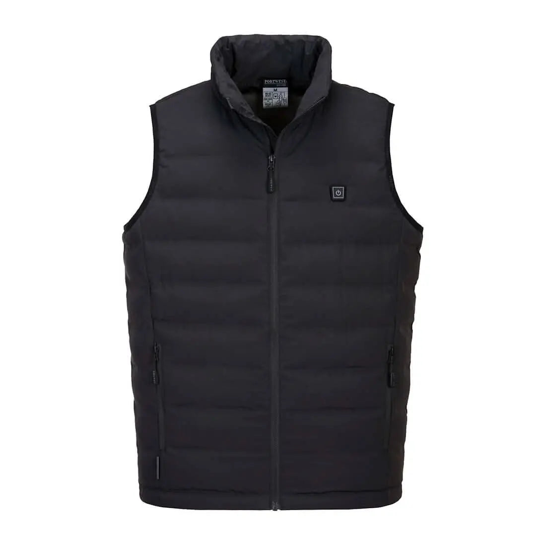 Portwest Ultrasonic Heated Tunnel Bodywarmer S549 - Black - Customisable Bodywarmer