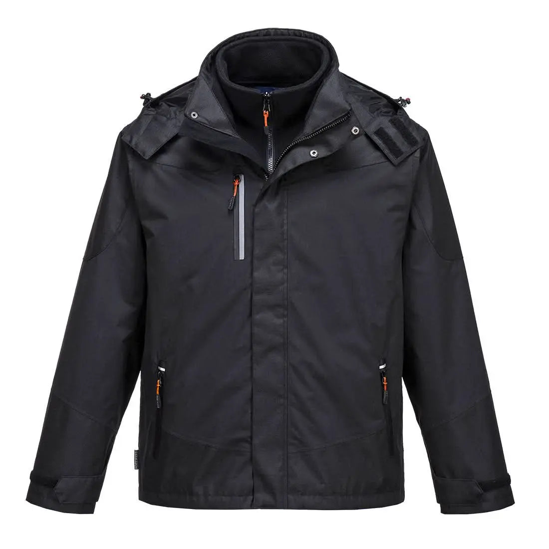 Portwest Radial 3 In 1 Jacket S553 - Black - Customisable Jacket