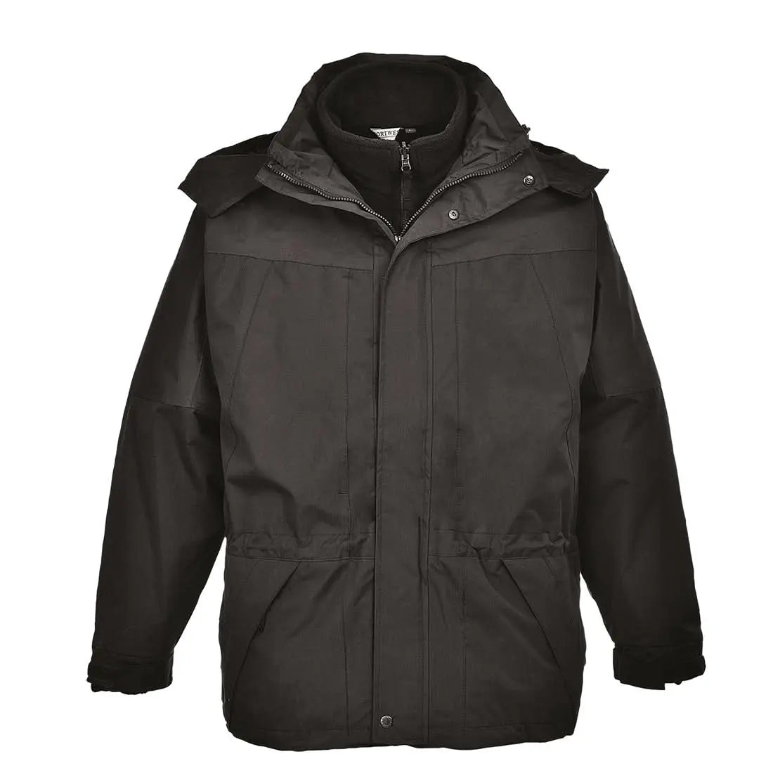Portwest Aviemore 3 In 1 Jacket S570 - Black - Customisable Jacket