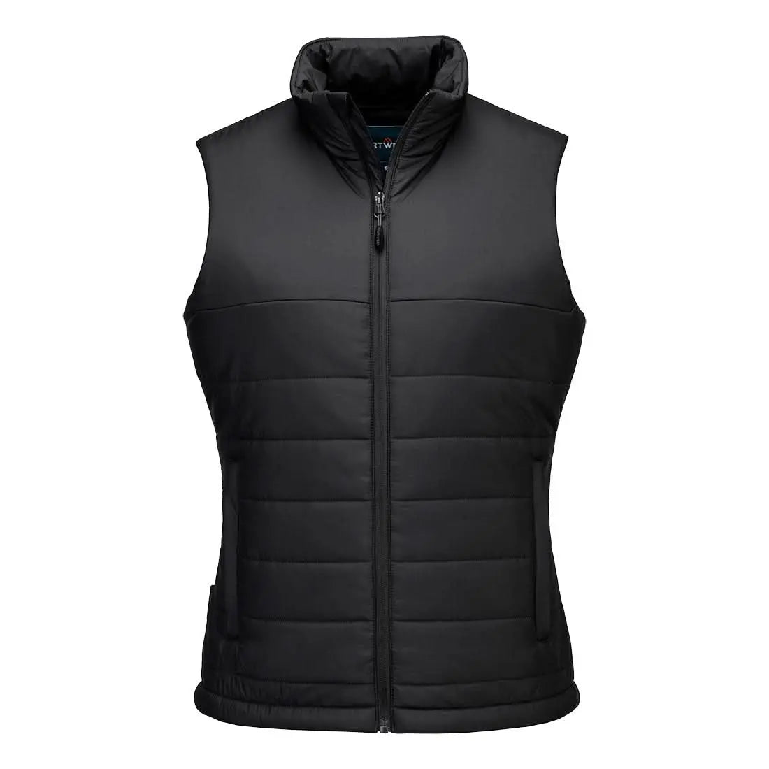 Portwest Professional Womens Insulated Baffle Gilet - Black - Customisable Bodywarmer