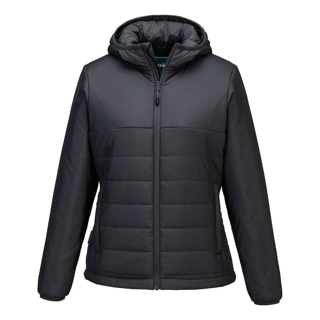 Portwest Professional Womens Hooded Insulated Baffle Jacket S613 - Metal Grey - Customisable Jacket