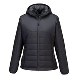 Portwest Professional Womens Hooded Insulated Baffle Jacket S613 - Metal Grey - Customisable Jacket