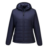 Portwest Professional Womens Hooded Insulated Baffle Jacket S613 - Navy - Customisable Jacket