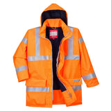 Portwest Bizflame Rain Hi Vis Anti Static Fr Jacket S778 - Orange - Customisable Jacket