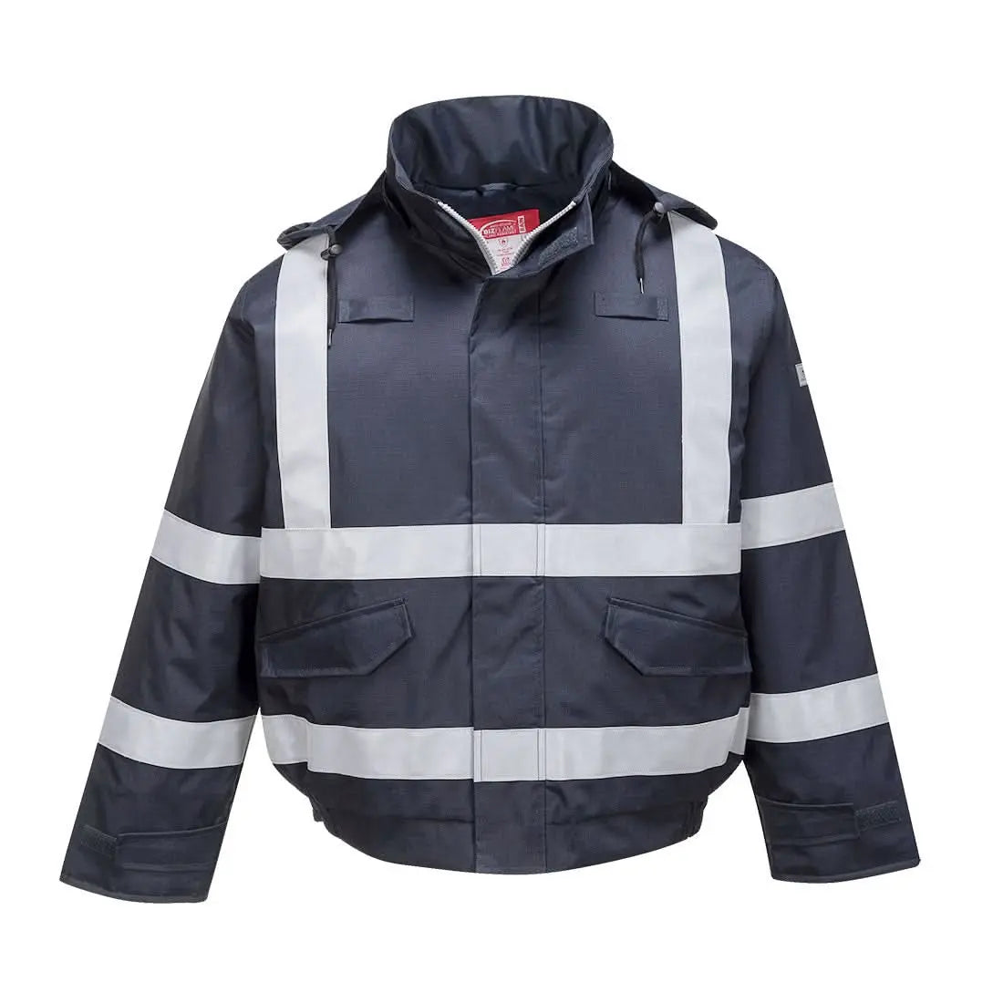 Portwest Bizflame Rain Fr Bomber Jacket S783 - Navy - Customisable Jacket