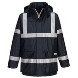 Portwest Bizflame Rain Anti Static Fr Jacket S785 - Navy - Customisable Jacket