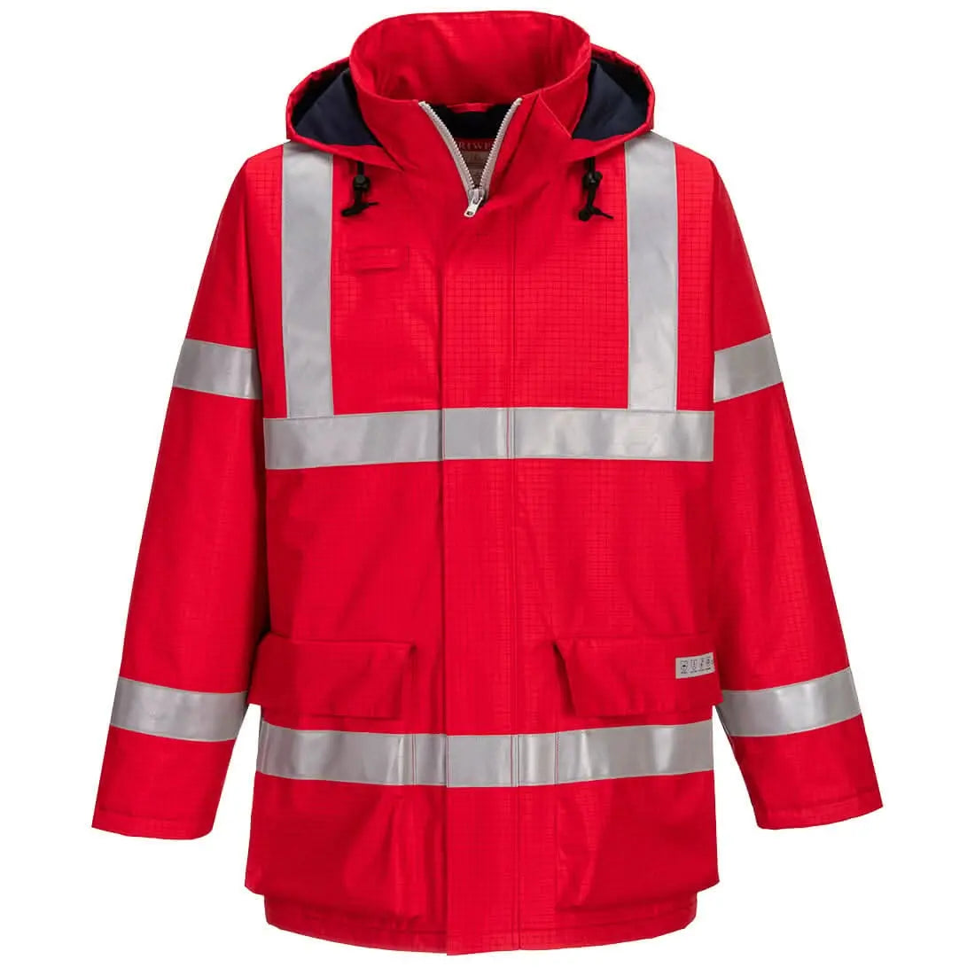 Portwest Bizflame Rain Anti Static Fr Jacket S785 - Red - Customisable Jacket