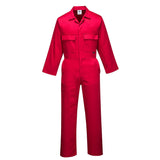Portwest Euro Work Coverall - S999 - Red - Customisable Coverall