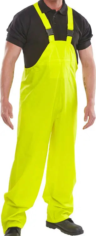 Beeswift Super Bib & Brace Sbdbb - Yellow - Customisable Bib & Braces