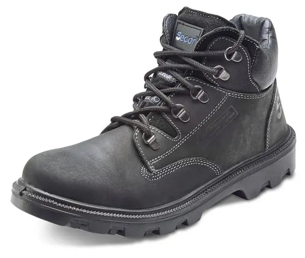 Beeswift Sherpa Dual Density Pu Rubber Mid Cut Boot Scb - Black - Customisable Safety Boots