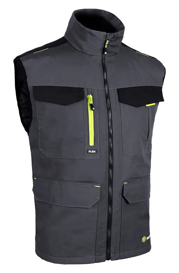 Flex Beeswift Flex Workwear Gilet Two Tone Sfbw - Grey Black - Customisable Bodywarmers