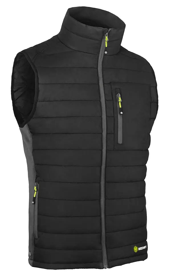 Flex Beeswift Flex Workwear Padded Bodywarmer Sfpbw - Black Grey - Customisable Bodywarmers