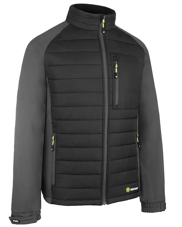 Flex Beeswift Flex Workwear Padded Jacket Sfpjblgy - Black Grey - Customisable Jacket