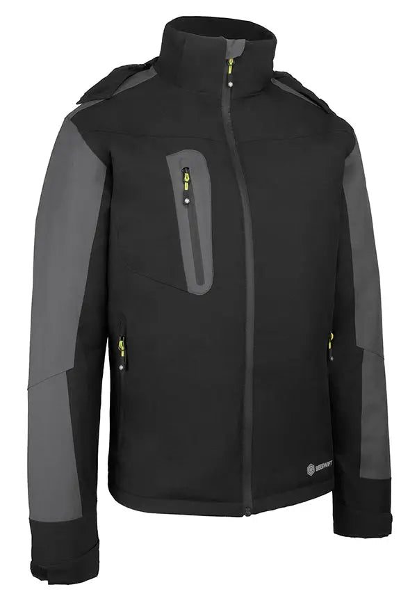 Beeswift Padded Rain Jacket Sfprj - Black Grey - Customisable Jacket