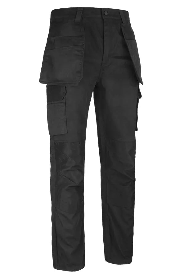 Beeswift Burgos Stretch Ripstop Holster Work Trousers Sftbu - Black - Customisable Trousers