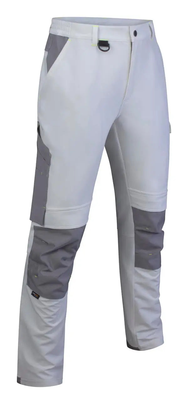 Flex Beeswift Flex Workwear Trousers Sft - White Grey - Customisable Trousers