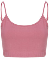 Women's sustainable fashion cropped cami top with adjustable straps